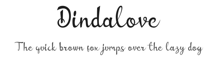 Dindalove by Rezastudio — Script Handwritten Font