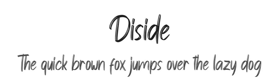 Diside by Skiiller Studio — Script Handwritten Font