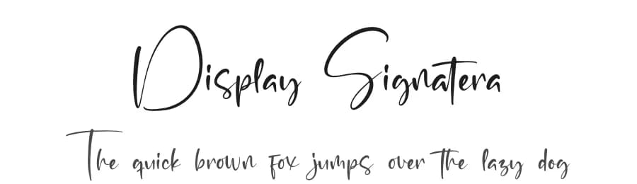 Display Signatera by Integritype Studio — Script Handwritten Font