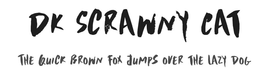 DK Scrawny Cat by Hanoded — Script Handwritten Font