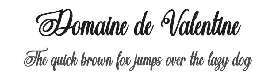 Domaine de Valentine by Octotype | Thomas Boucherie — Script Handwritten Font