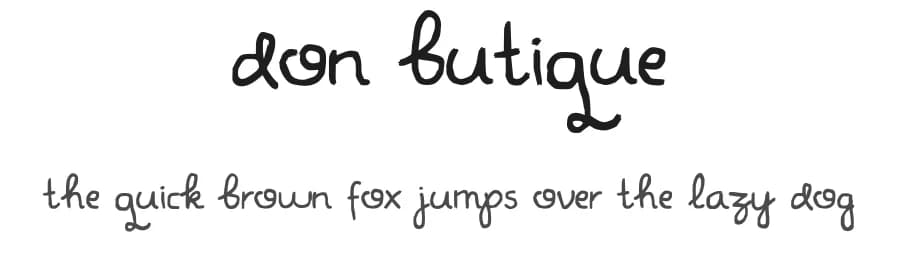 Don Butique by Adien Gunarta — Script Handwritten Font