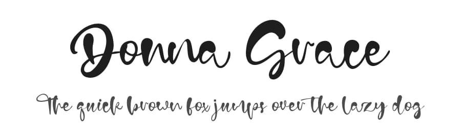 Donna Grace by Vztype Studio — Script Handwritten Font