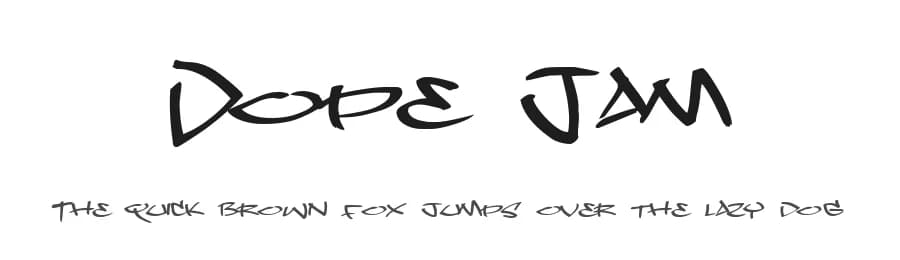 Dope Jam by Pizzadude — Script Handwritten Font