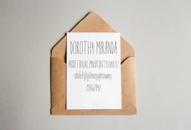Dorothy Miranda Font by Dominique Demetz — Script Handwritten Font