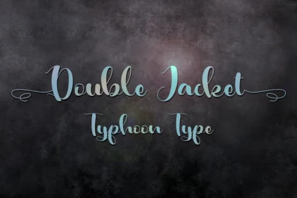 Double Jacket Font by Typhoon Type™ — Script Handwritten Font