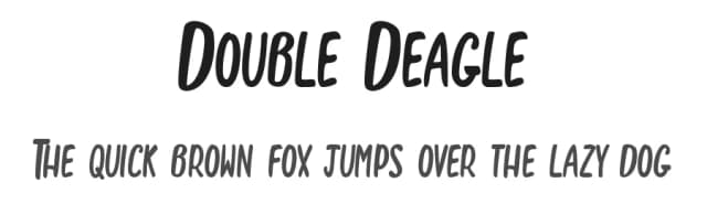 Double Deagle by La Matrice | Maël Keïta Valère — Script Handwritten Font