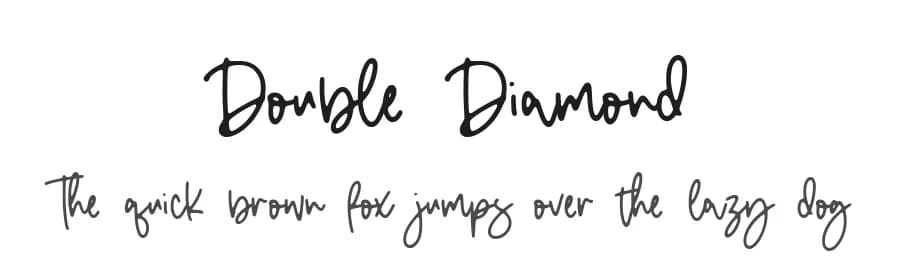 Double Diamond by Letterative Studio — Script Handwritten Font