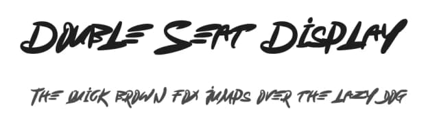 Double Seat Display by Mozyen Studio — Script Handwritten Font