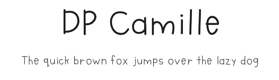 DP Camille by Camille David — Script Handwritten Font
