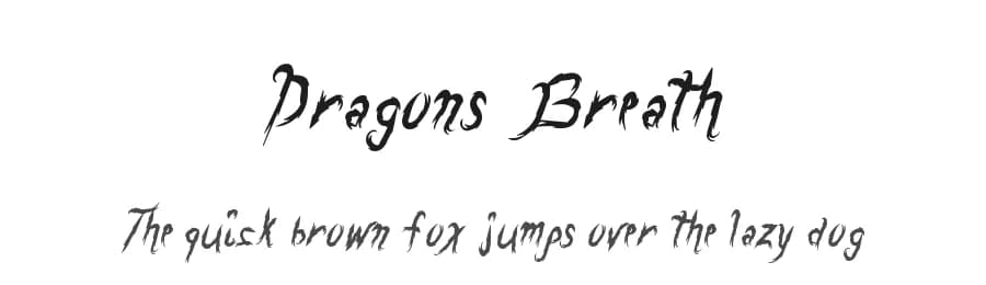 Dragons Breath by Xerographer Fonts — Script Handwritten Font