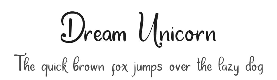 Dream Unicorn by DM Letter Studio - Dimas Prasetyo — Script Handwritten Font