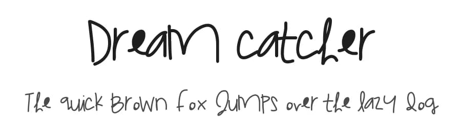 Dream Catcher by Des Gomez — Script Handwritten Font