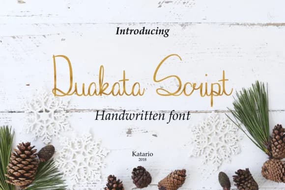 Duakata Font by Katario Studio — Script Handwritten Font
