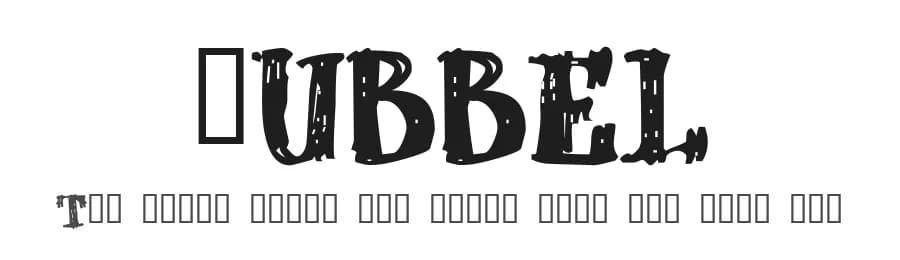 dUBBEL by MillaN β Script Handwritten Font