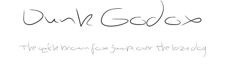 Dunk Godox by Em Nazar — Script Handwritten Font