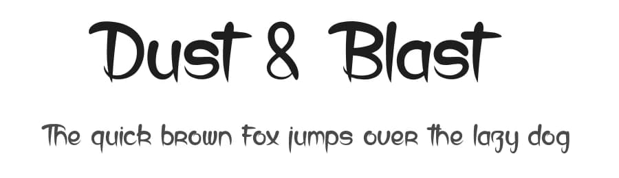 Dust & Blast by dcoxy - Greg Medina — Script Handwritten Font