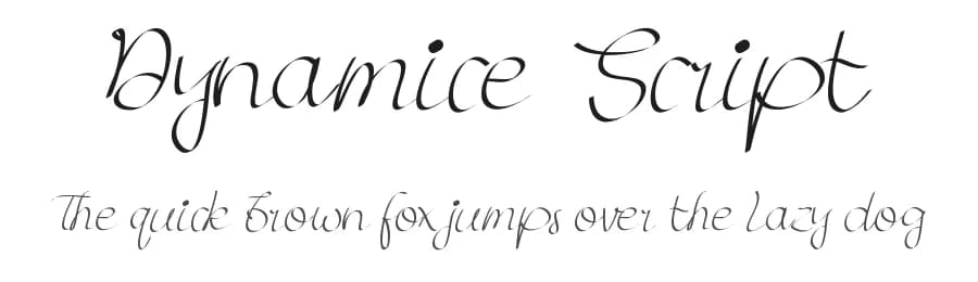 Dynamice Script by Edric Studio — Script Handwritten Font