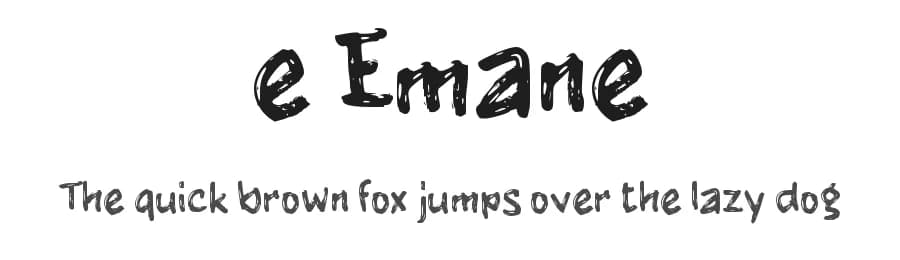 e Emane by wepfont.com — Script Handwritten Font