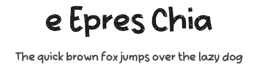 e Epres Chia by wepfont.com — Script Handwritten Font