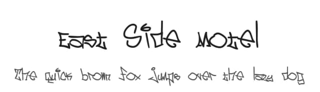 East Side Motel by Tré Bomb Nation — Script Handwritten Font