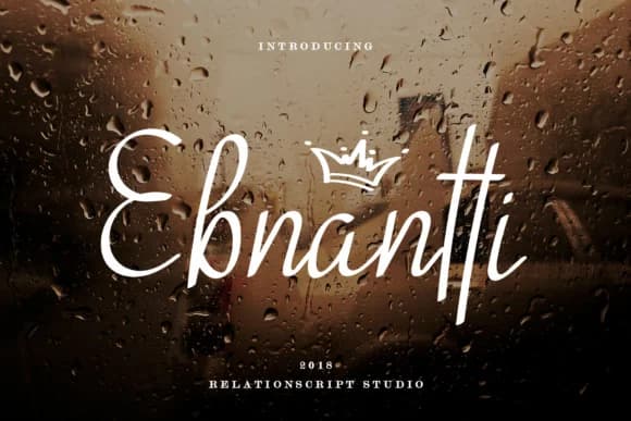 Ebnantti Script Font by relationscript12 — Script Handwritten Font
