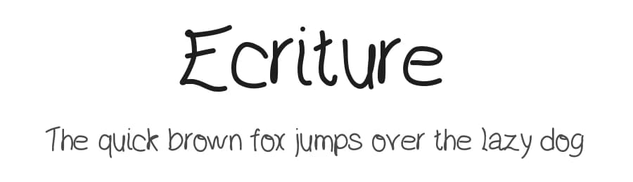 Ecriture by Gaelleing — Script Handwritten Font