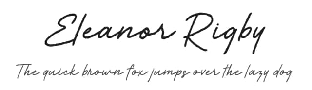 Eleanor Rigby by PremiereGraphics — Script Handwritten Font