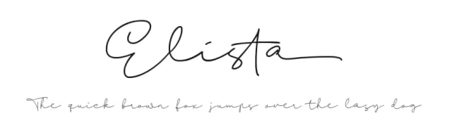 Elista by Walkeren — Script Handwritten Font
