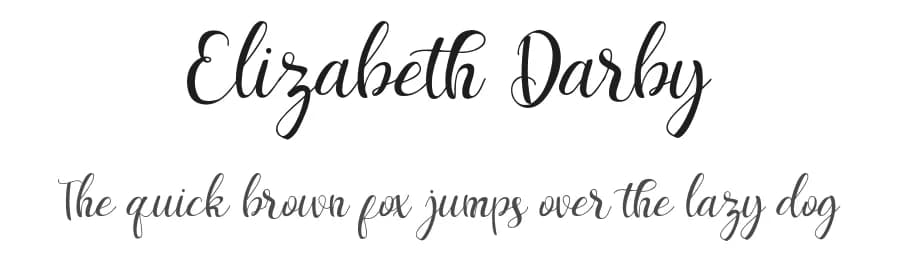 Elizabeth Darby by Staircase Studio β Script Handwritten Font