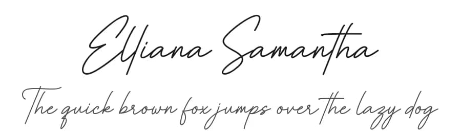 Elliana Samantha by Bluestype Studio — Script Handwritten Font