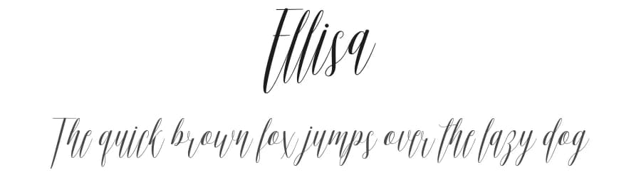 Ellisa by Bonjour Type — Script Handwritten Font