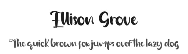 Ellison Grove by Vztype Studio — Script Handwritten Font