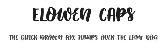 Elowen Caps by Katsia Jazwinska — Script Handwritten Font