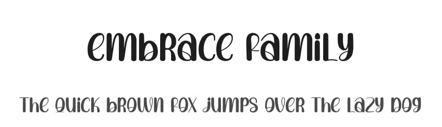 Embrace Family by Andi Moz — Script Handwritten Font