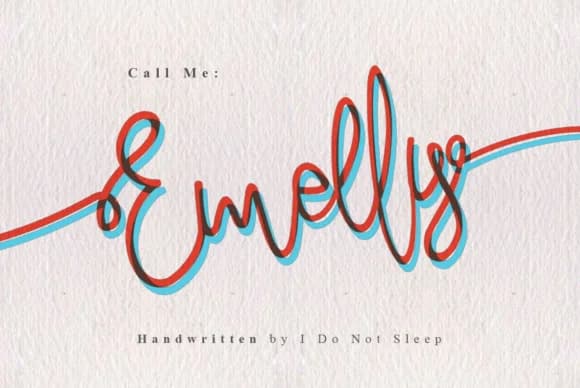 Emelly Font by I Do Not Sleep — Script Handwritten Font