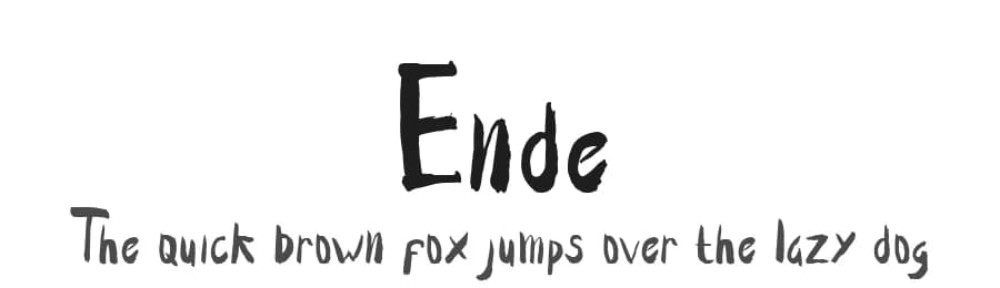 Ende by Nariswari Creative — Script Handwritten Font