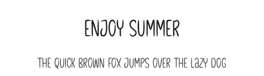 Enjoy Summer by Andi Moz — Script Handwritten Font