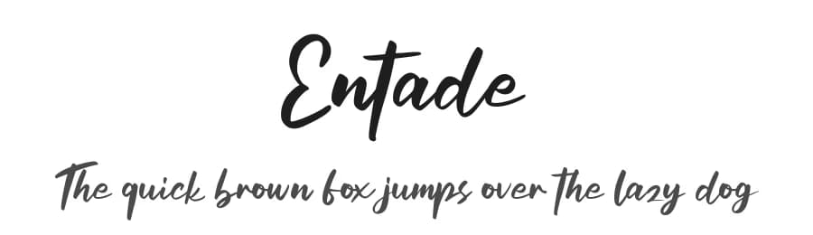 Entade by Riki — Script Handwritten Font