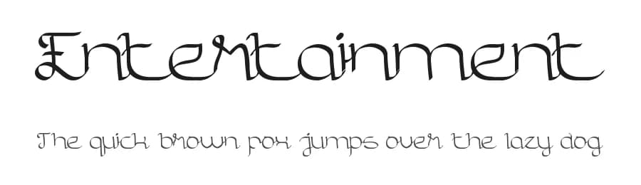 Entertainment by weknow — Script Handwritten Font