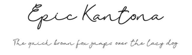 Epic Kantona by hikhstudio — Script Handwritten Font