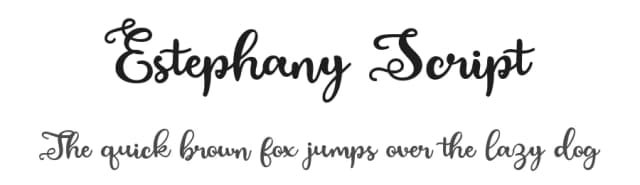 Estephany Script by Fachranheit — Script Handwritten Font