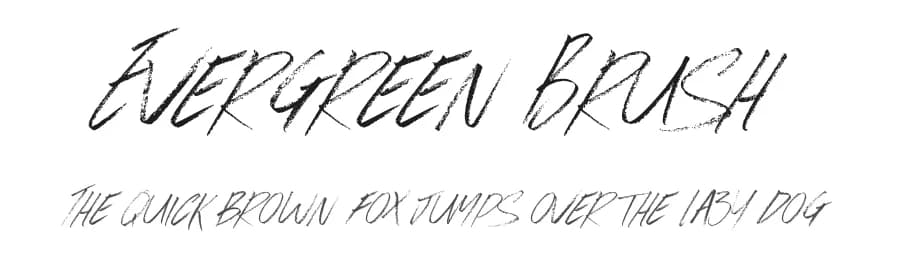 Evergreen Brush by JSH creates — Script Handwritten Font