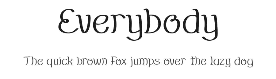 Everybody by weknow β Script Handwritten Font