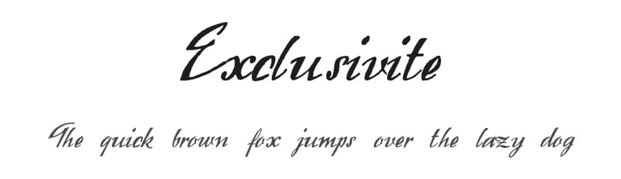 Exclusivite by Intellecta Design — Script Handwritten Font