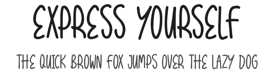 Express Yourself by Hawtpixel — Script Handwritten Font