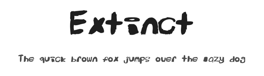 Extinct by Grant McVeigh β Script Handwritten Font