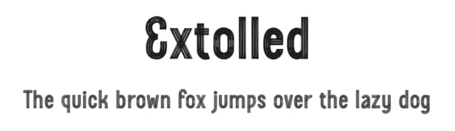 Extolled by Ditatype — Script Handwritten Font