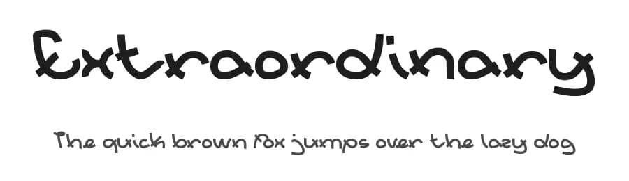 Extraordinary by weknow — Script Handwritten Font