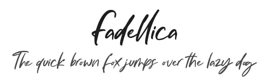 Fadellica by Ditatype — Script Handwritten Font